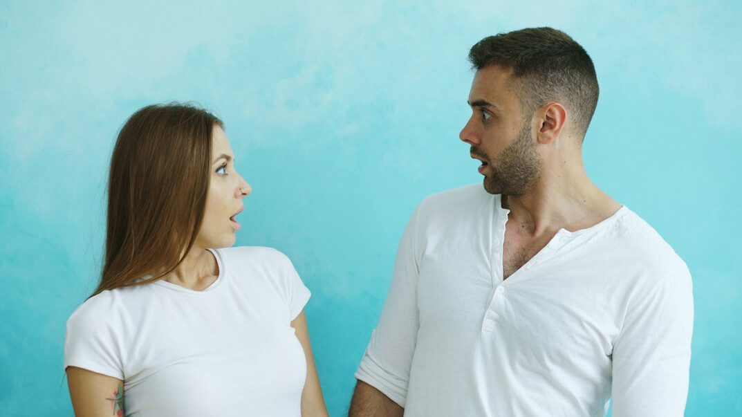 couple talking calmly